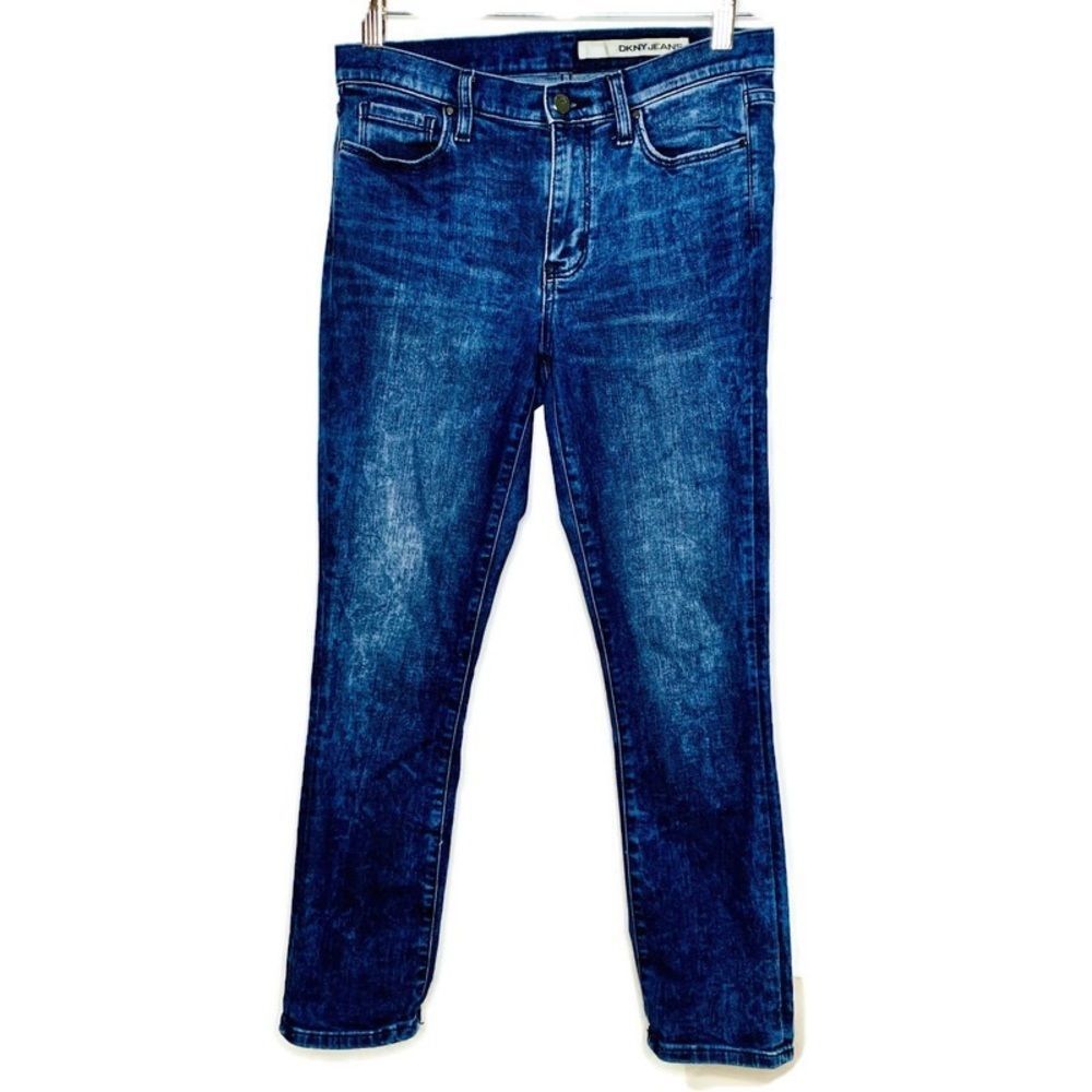 DKNY Jeans Distressed Skinny Jeans Size 6P - Picture 1 of 8